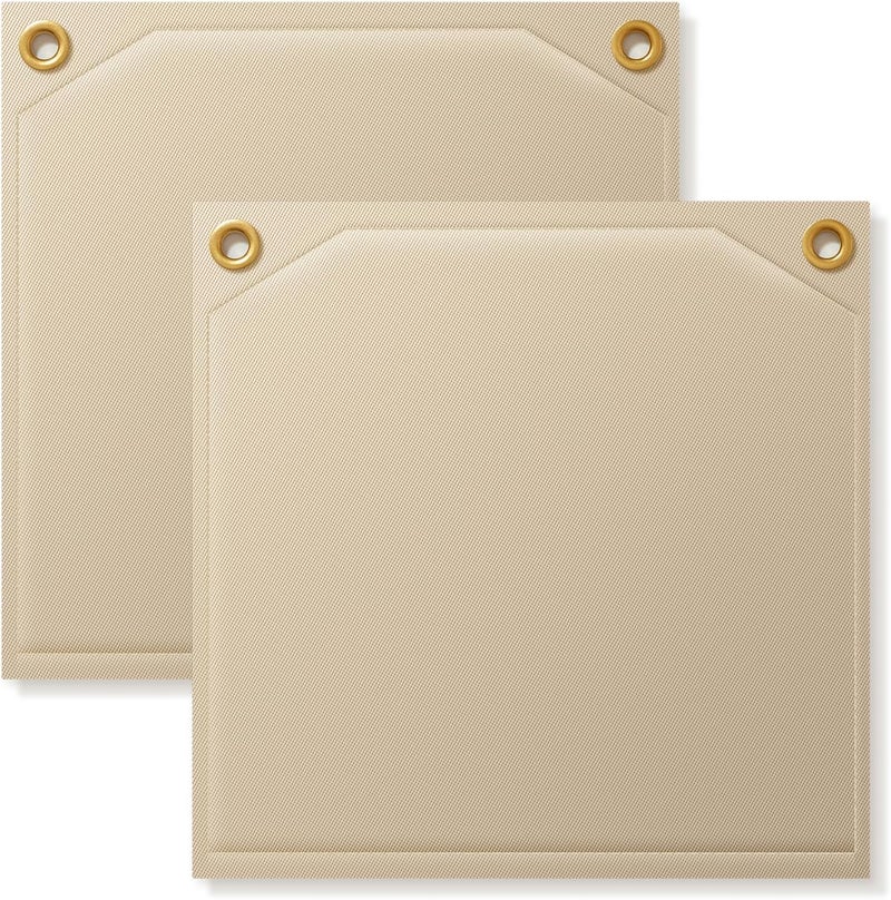 FLASLD 2-Pack Heavy Duty Soldering Heat Shield 12" x 12" Flame Protector Pad Plumbing & High Temperature 2000°F Heat Insulation Blanket for Soldering Copper Pipe - Image 1